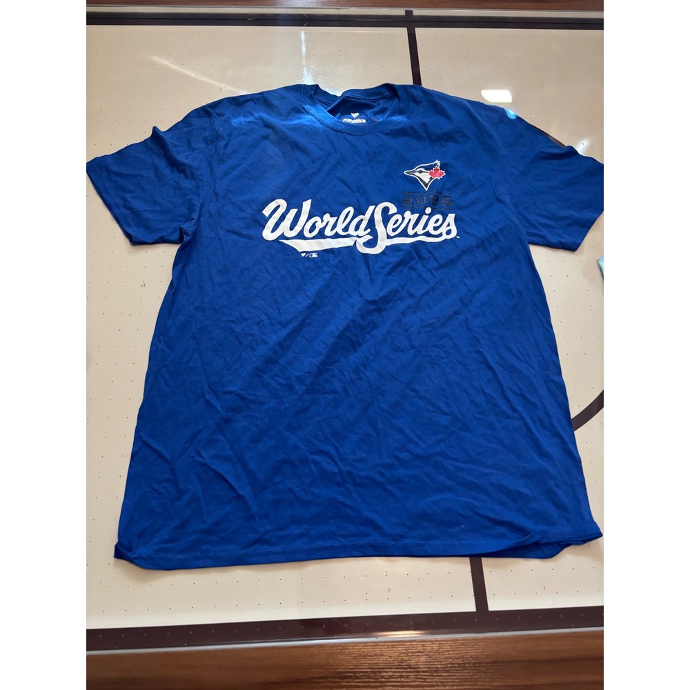 340 Fanatics Toronto Blue Jays George Springer 2023 World Series T-Shirt Mens XL